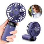 N15 Folding Fan – Handheld, USB Charging, Digital Display, Portable Design (2)