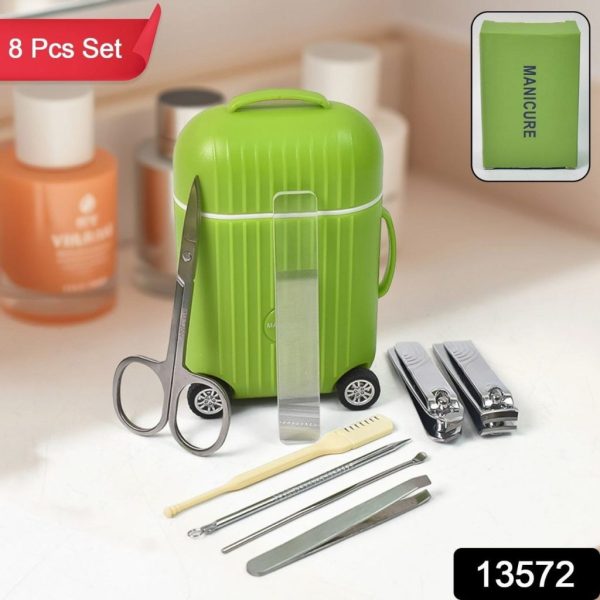 Portable mini suitcase manicure set