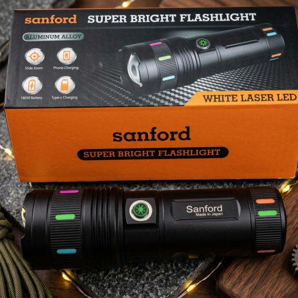 High Power Super Bright Flashlight Rechargeable